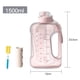 thumbnail image 2 of Botella de agua de gran capacidad, botella de agua deportiva reutilizable Tritan sin BPA (1500ml)., 2 of 5