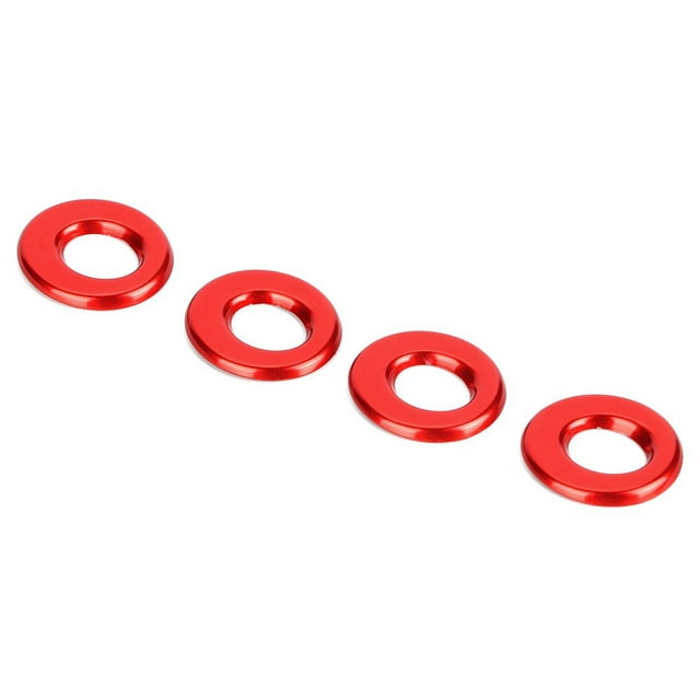 Door Lock Pin Trim Ring, Self-adhesive Design 4pcs Door Lift Lock Pin, Non-fading And Durable For Auto Car