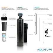 64,000 Grains Water Softener with 12 GPM Quantum UV Sterilizer System and Triple Purpose Carbon Pre-Filter, for 4+ bathrooms