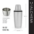 thumbnail image 5 of Viski Vacuum Insulated Cocktail Shaker with Strainer and Reamer, 18 oz, 5 of 10