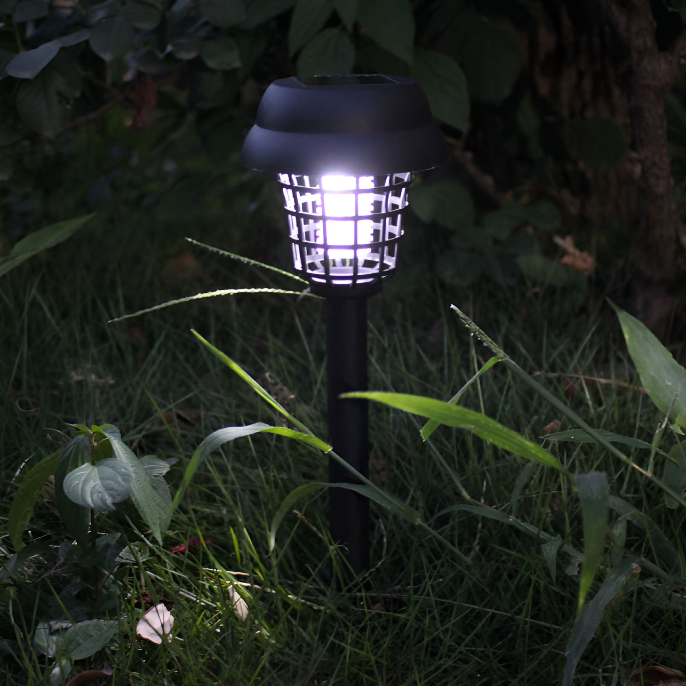 HIBIBUD 2026 New 4Pcs Solar Powered Bug Zapper Led Mosquito Killer Light Insect Pest Killer Lamp for Indoor Outdoor Use