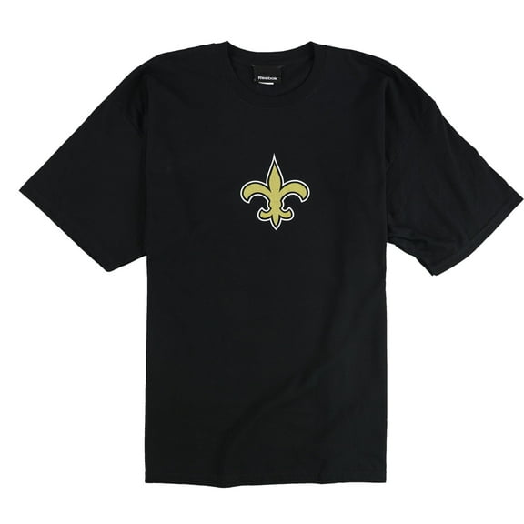 Reebok Mens Saints Bush 25 Graphic T-Shirt, Black, Large
