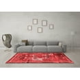 thumbnail image 3 of Ahgly Company Indoor Square Animal Red Traditional Area Rugs, 3' Square, 3 of 4