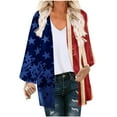 thumbnail image 2 of Big Saving For Women AXXD Cover Ups for Swimwear Women Floral Print Puff Sleeve Kimono Cardigan Loose Chiffon Cover Up Tops, 2 of 5