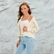 thumbnail image 2 of Chaqueta de pana de color liso, chaqueta con solapa, chaqueta de pana informal con botones, 2 of 5