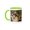Green/White, variant on 3drose, Okavango Delta, Botswana. a Female Lion Looking Content., 15oz Mug