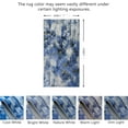 thumbnail image 2 of JV Home Runner Rug Elegance Blue Yellow White 2'7" x 5' Washable Rugs Anti Slip, 2 of 7