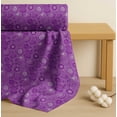 thumbnail image 4 of Soimoi Purple Cotton Poplin Fabric Artistic Flower Mandala Printed Fabric 1 Yard 56 Inch Wide, 4 of 7