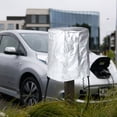 thumbnail image 4 of MERRYHAPY Cubierta Exterior Para Cargador Vehículo Eléctrico Moderno Plateado, 4 of 8