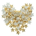 thumbnail image 6 of WHAMVOX Golden Acrylic Flatback Stars for Craft Decoration 100pcs Five Pointed Star Beads for Clothes Shoes, 6 of 7