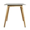thumbnail image 6 of DecMode 37" x 69" Grey Wood Modern Outdoor Dining Table, 6 of 7