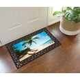 thumbnail image 6 of Rubber Welcome Door Mat Insert, Decorative Indoor Outdoor Doormat Insert Non Slip Front Door Mat Insert, Easy to Clean Low Profile Mat Insert for Doormat Tray 11.3X23.2Inch (Seaside Insert A), 6 of 7