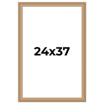 24x37 Frame Charleston Honey Brown Solid Wood Picture Frame Width 1.75 Inches | Interior Depth 0.5