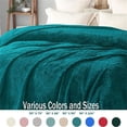 thumbnail image 4 of Flannel Fleece Blanket Teal - King ( 90x104 IN ), 4 of 5