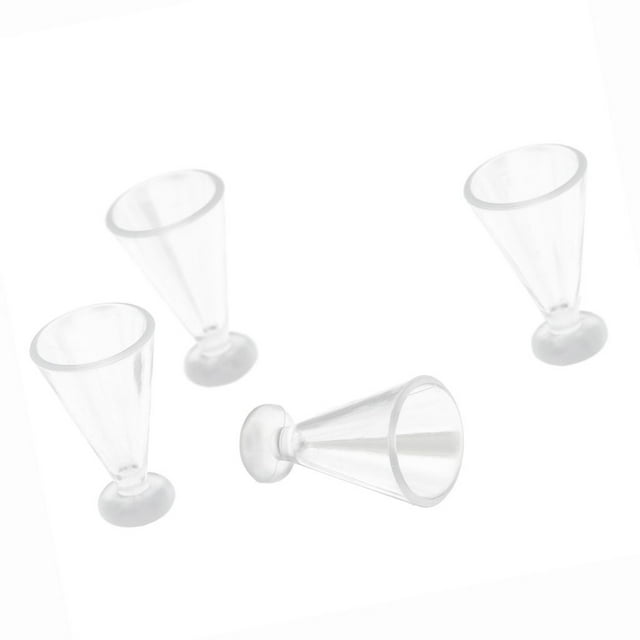 set four Piezas De En Miniatura Taza Para Beber Copa Vaso De Plástico Vaso De CUTICAT Copa casa de muñecas