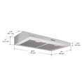 thumbnail image 5 of Ancona 30 Po Slim SDR Hotte de Cuisinière Non Ventilée en Acier Inoxydable, 5 of 5