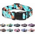 thumbnail image 1 of y Adjustable Nylon Dog Collar (Geometric-M), 1 of 4