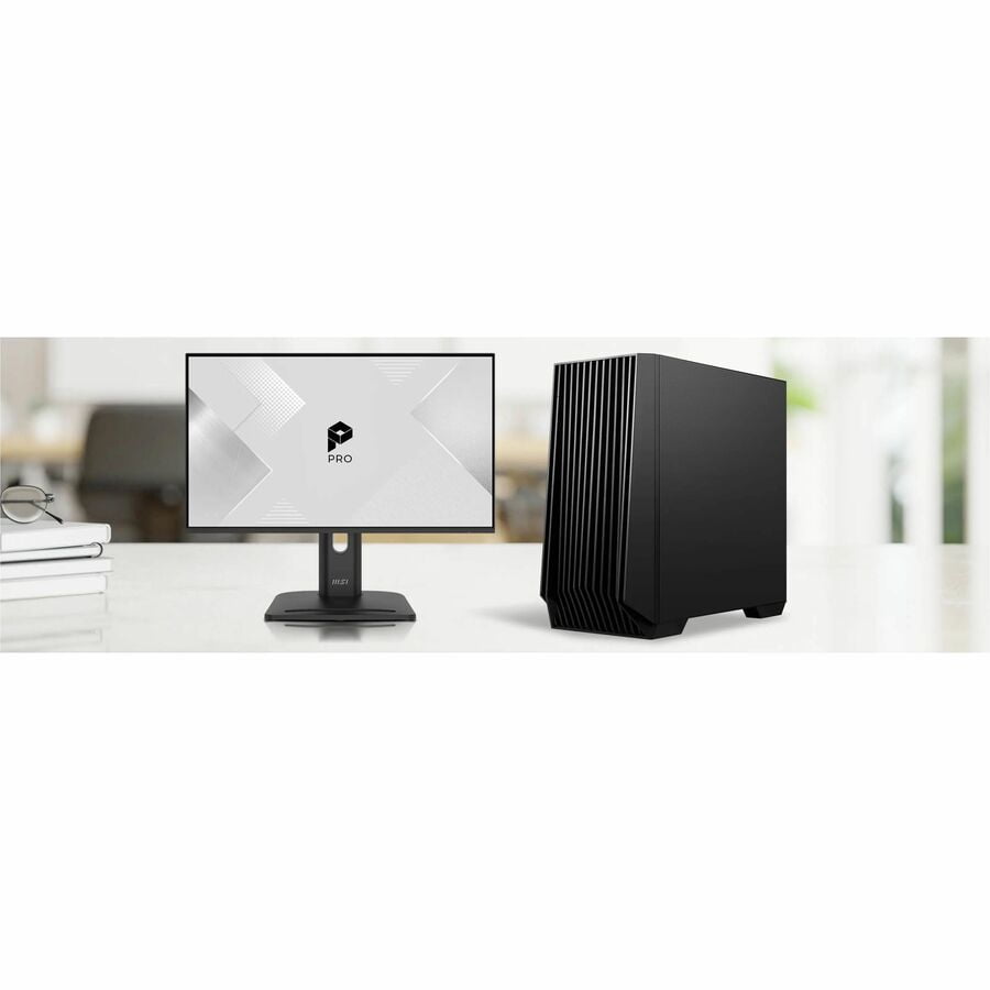 MSI PRO DP400 AI PRO DP400 AI 2NVP-025US Desktop Computer - Intel Core Ultra 7 265F - 32 GB - 2 TB PCI Express NVMe SSD - Black - Intel B860 Chip - Windows 11 Home - NVIDIA GeForce RTX 5070 - DVD-W...