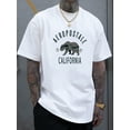 thumbnail image 2 of Men'S Casual "Aeropostale California" Graphic T-Shirt - Short Sleeve, Lightweight, Comfortable Summer Tee with Bear Illustration, Everyday Style, Casual Summer Wear | Bear Illustration Shirt, 2 of 12