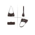 thumbnail image 4 of Gustave PU Leather Shoulder Bag for Women Y2K Top Handle Handbag Purse Trendy Underarm Hobo Clutch Bags - Brown, 4 of 9