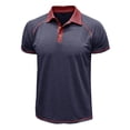 thumbnail image 4 of pstuiky Camisas de manga corta para hombre, Blusa de manga corta con cuello vuelto, transpirable, con botones y color liso para hombre camisetas de hombre m, 4 of 7