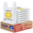 thumbnail image 1 of Bolsas de plástico Fuxury Happy Smiling Face Thank You, 1000 unidades, 1 of 9