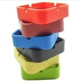 thumbnail image 4 of Home Office Square Eco-Friendly Silicone High Temperature Heat Resistant Design Ashtray Red Silicone, 4 of 6