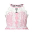 thumbnail image 5 of Girls Dress Pink Halter Lace Princess Pleated Formal Wedding Pageant 12 Years, 5 of 9