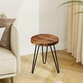 thumbnail image 4 of Greenage Teak Round End Table, 16" x 16" x 21" H, 4 of 10