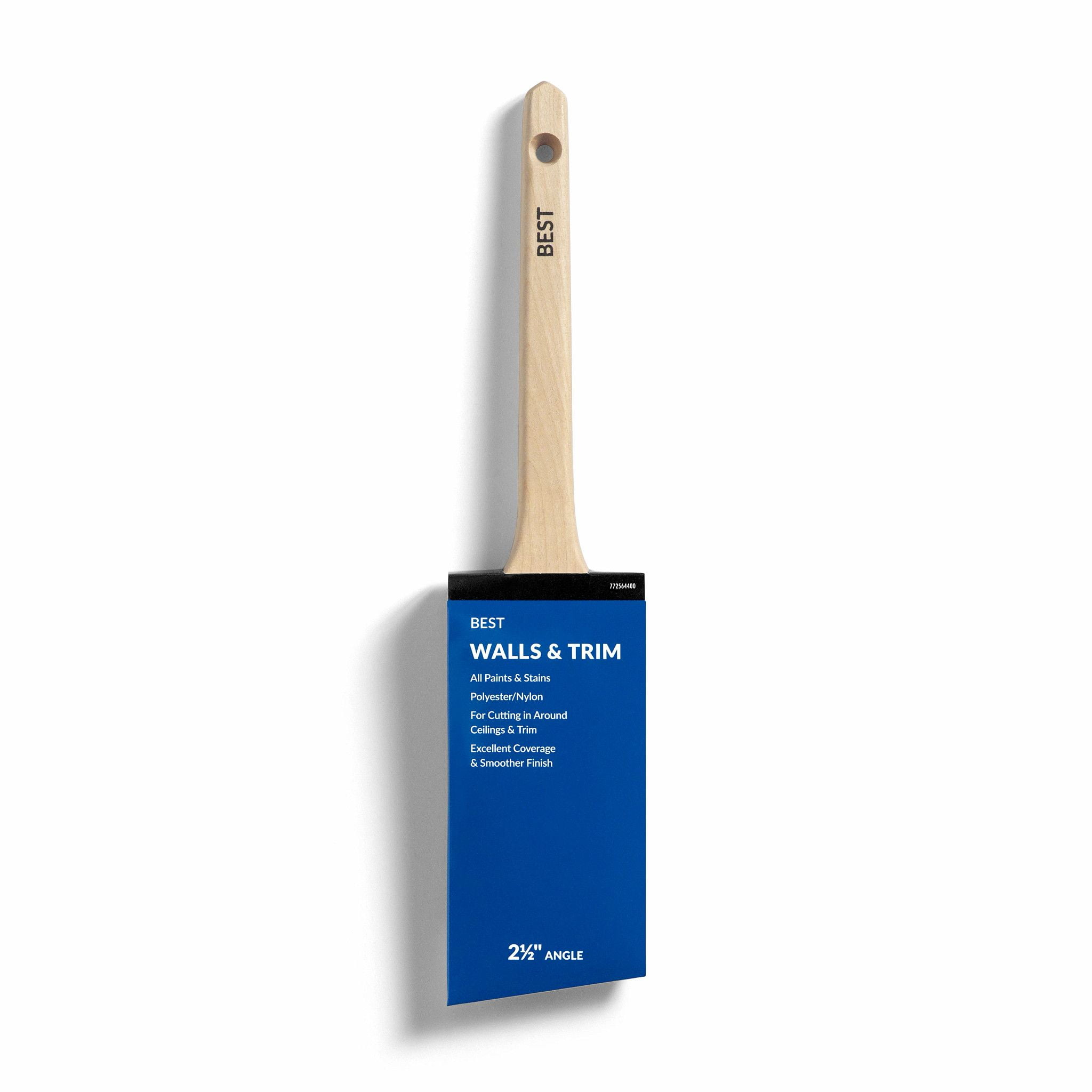 BEST Blended Polyester Nylon 21/2” Thin Angle Sash Paint Brush