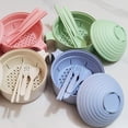 thumbnail image 5 of Microwave Ramen Cooker Set with Lid, Strainer, Chopsticks, Spoon, Fork and Phone Holder - Portable Instant Ramen Bowl Cooker for Dorm, Home, 5 of 10