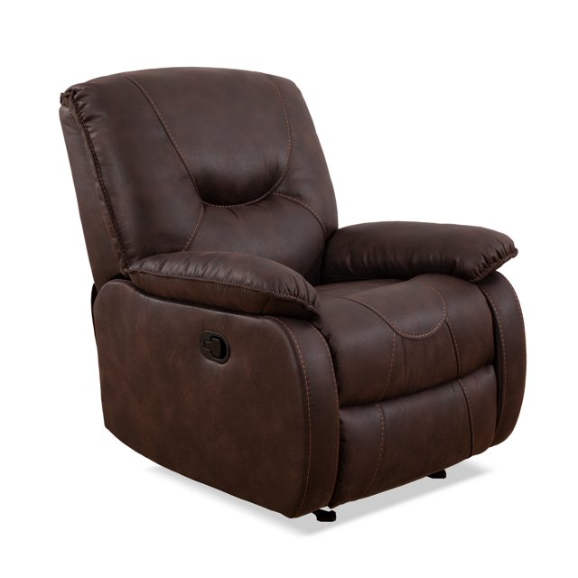 StormComfort Rocking Recliner with Seat Zone Support - Brown Elephant Skin Fabric