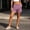 Purple, variant on Womens Athletic Shorts Bermuda 6" High Waisted Hiking Shorts with Pockets Casual Summer Quick Dry Wear for Women Golf Blue XL(XL)