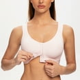 thumbnail image 4 of MELENECA Female Front Closure Wirefree Posture Bra for Women Soft Pink 46DD, 4 of 4