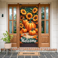 thumbnail image 4 of Decorative Design Autumn Banner Pumpkin Leaves Sunflowers for Thanksgiving Fall Welcome Party, 4 of 9