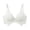 White, variant on Women's Push Up Thick Padded Bra Thin Strap Support Seamless Comfort Bras for Daily Dating Lightweight Workout