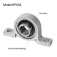 thumbnail image 3 of 2pcs KP002 Pillow Block Bearings 15mm Bore Bearing Units Zinc Alloy Flange Mounted Bearing Housing, P6(ABEC3), 3 of 6