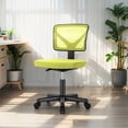 thumbnail image 6 of EBQOSK Armless Drafting Chair Basics Rolling Desk Chair, Ergonomic Desk Chairs, Rolling Bar Stools Chairs Breathable Mesh for Home Bedroom Study Student Height Adjustable Yellow, 6 of 7
