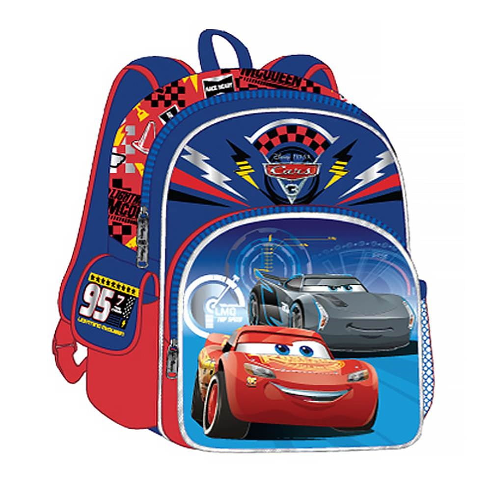 Disney Cars 3 Cars Movie Winner 3D 12" Backpack by Zoofy Inl