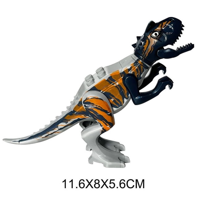 Dinosaur World Building Blocks Set, Large Dinosaur Figures T-Rex Velociraptor Triceratops, DIY Assembled Educational Construction Toy, STEM Learning Building Kit Gift for Kids Boys Girls