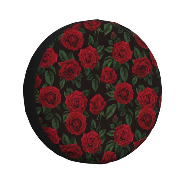 Balery Rose Cubiertas para Neumáticos - Protector Resistente para Neumáticos de Camioneta, SUV, Remolque, Camper y RV-17 inch