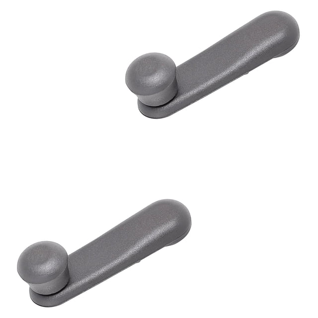 Manijas Elevadores De Cristales Generico 2005 A 2014 Fiat Delanteras 2 Piezas Negro Plástco
