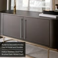 thumbnail image 3 of 1 Pack Kitchen Cabinet Handles Silver Drawer Pulls 16 inch, 10 inch Hole Center, Stainless Steel T Bar with Satin Brushed Nickel, Hardware for Kitchen Cupboard Door Bathroom Furniture, 3 of 7