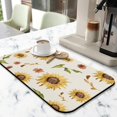 thumbnail image 2 of Washable Rubber Sunflower Cute Floral Dish Drying Mats for Kitchen Counter Home Large Coffee Bar Pad Accessories and Decor for Utensils Stemware 19.5''x12'', 2 of 7
