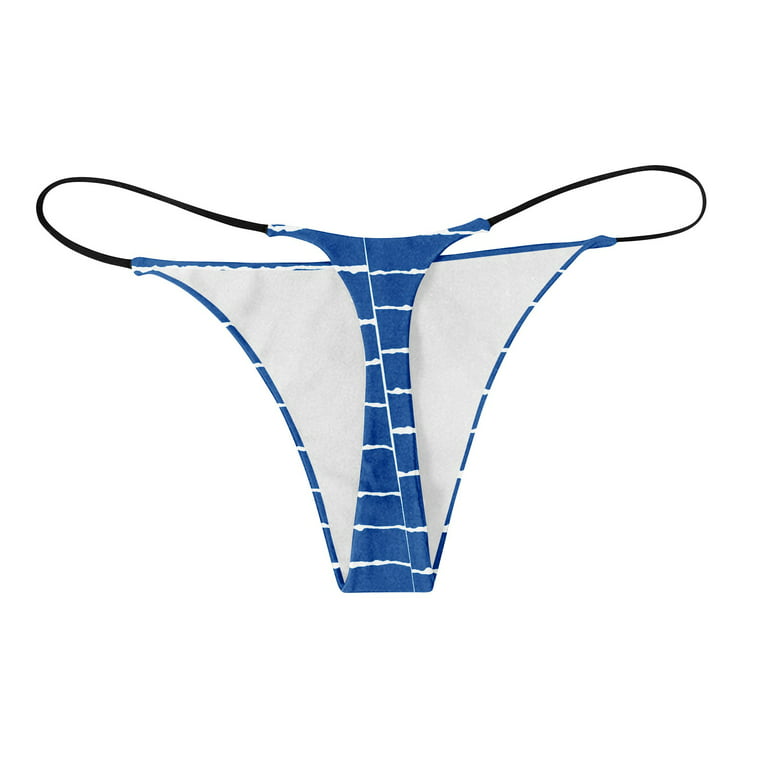 FZSWD 4Pcs Cotton Thongs Women G-String Panties Girl Underpants