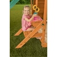 thumbnail image 6 of Sky View Cedar Backyard Playset | W: 17'10" D: 9'4" H: 9'9" | w/2-Person Glider & 2 Belt Swings | Binoculars, Steering Wheel & Telescope | Kids Age 3-12 | ASTM Standards | 10-Year Warranty on Wood, 6 of 13