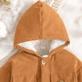 thumbnail image 4 of Kiijoy Toddler Girls Winter Fleece Corduroy Jacket Kids Casual Coat Outerwear, Sizes 3-4, 4 of 8