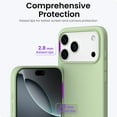 thumbnail image 4 of Compatible with iPhone 17 Pro Max Case,Slim Liquid Silicone 4 Layers Soft Gel Rubber Shockproof Protective Phone Case 6.9" with Anti-Scratch Microfiber Lining-Matcha, 4 of 7