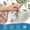 thumbnail image 4 of Yayeee Kitchen Valance Rod Pocket 54" x 18" Living Room Window Curtain, Brown Christmas House, 4 of 6