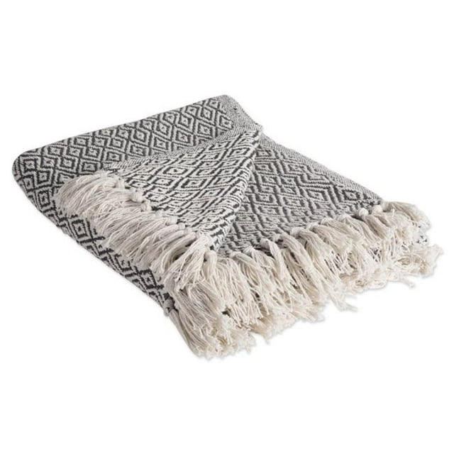 Design Imports CAMZ10576 Mineral Double Diamond Blanket Throw
